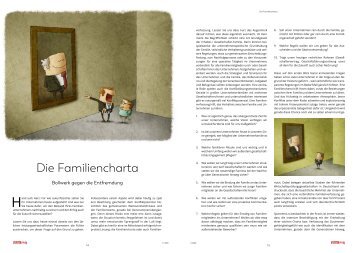 Die Familiencharta – Bollwerk gegen die Entfremdung.