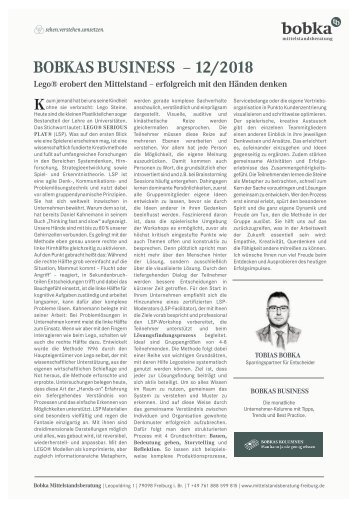 Lego® erobert den Mittelstand – erfolgreich mit den Händen denken.