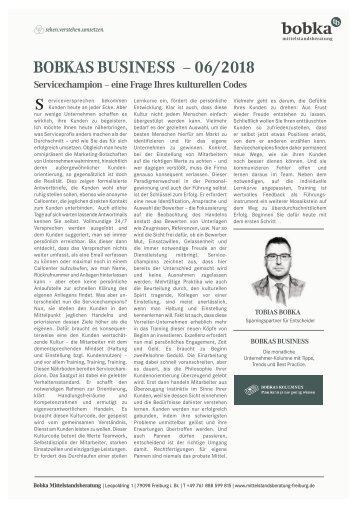 Servicechampion – eine Frage Ihres kulturellen Codes.