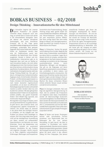Design Thinking – Innovationsturbo für den Mittelstand.