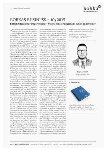 Entscheiden unter Ungewissheit – Überlebensstrategien im rauen Fahrwasser.