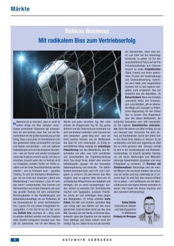 Mit radikalem Biss zum Vertriebserfolg.