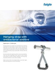Hanging strap with antibacterial additive