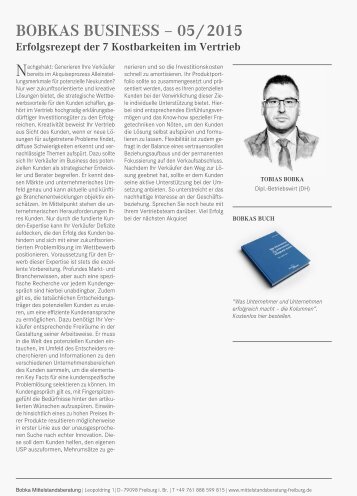 Erfolgsrezept der 7 Kostbarkeiten im Vertrieb.