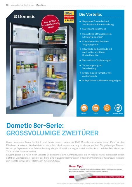 Die Dometic 8er-Serie - Das Bordbuch