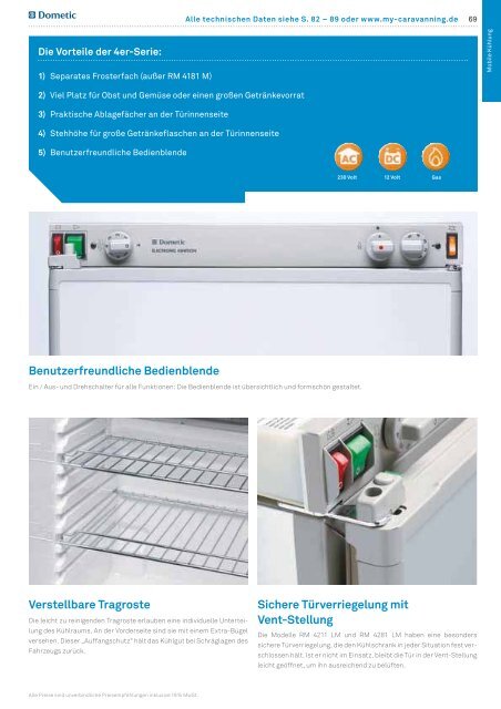 Die Dometic 8er-Serie - Das Bordbuch