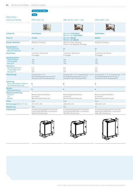 Die Dometic 8er-Serie - Das Bordbuch