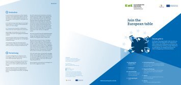 eTwinning Projektkit "Join the European table"