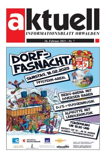 Aktuell Obwalden | KW 07 | 16. Februar 2023