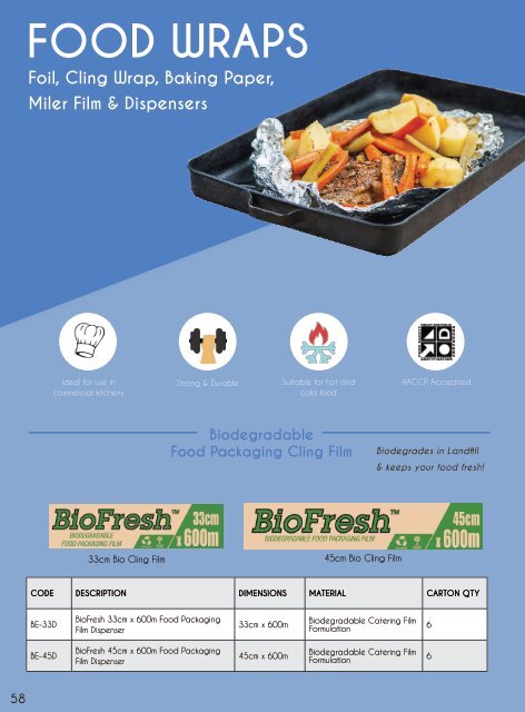 SUSTAINABLE FOOD PACKAGING PRODUCT CATALOGUE 