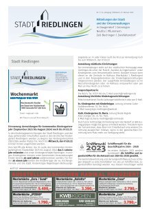 14.02.2023 Amtliches Mitteilungsblatt Riedlingen