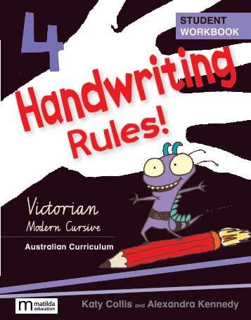 Handwriting Rules Vic 4 look inside/sample