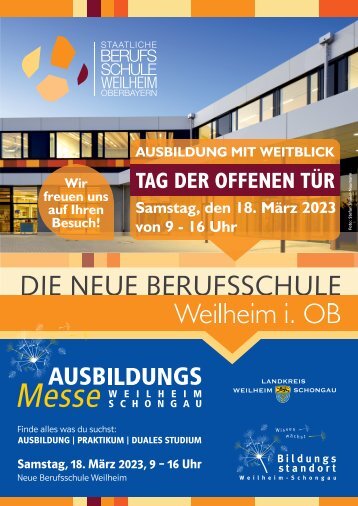 Ausbildungsmesse Weilheim-Schongau 2023 // Tag der offenen Tür des Berufsschule