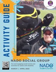 NADO Social Club Activity Guide March - April 2023