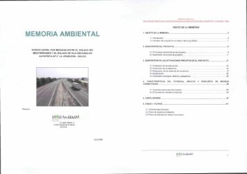 MEMORIA AMBIENTAL