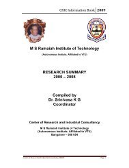 2009 - MS Ramaiah Institute of Technology