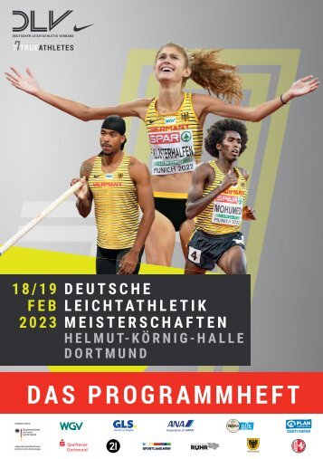 Das Programmheft zu den 70. Deutschen Leichtathletik-Hallenmeisterschaften