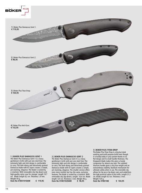 Boker Outdoor and Collection | Fall / Winter 2022 | English