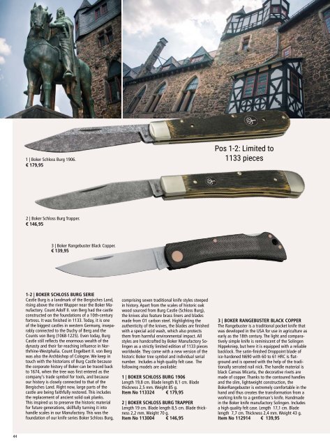 Boker Outdoor and Collection | Fall / Winter 2022 | English
