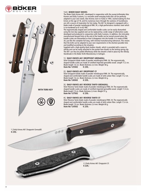 Boker Outdoor and Collection | Fall / Winter 2022 | English