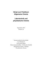 Skript zum Praktikum Allgemeine Chemie Labortechnik und ...