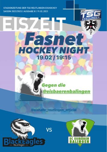 TSG Black Eagles vs Eisbären Balingen 19 02 2023 
