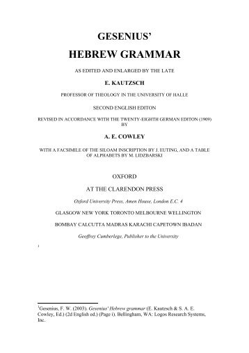 Gesenius - Hebrew Grammar.pdf
