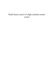 Model based control of a flight simulator motion system - DCSC