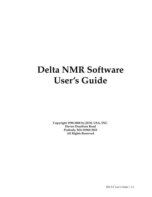 Nmr Delta Values Chart