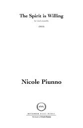 The Spirit is Willing WIND ENSEMBLE SCORE - Score