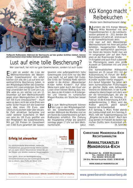 Ausgabe als PDF herunterladen - Gewerbeverein Wassenberg eV