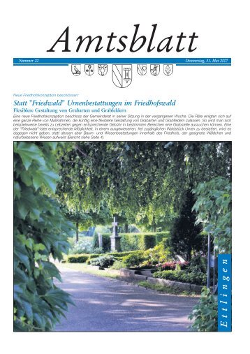 Statt "Friedwald" Urnenbestattungen im Friedhofswald - in der Stadt ...