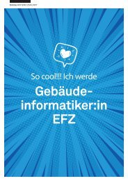 Ich werde Gebäudeinformatiker:in EFZ