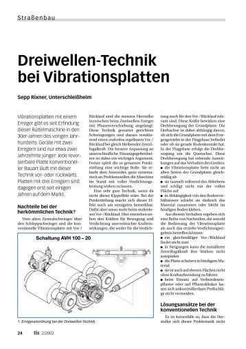 Dreiwellen-Technik bei Vibrationsplatten - Bauverlag