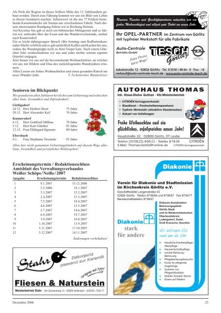 Ausgabe Nr. 13 vom 4. Dezember 2006 - Gemeinde Kodersdorf