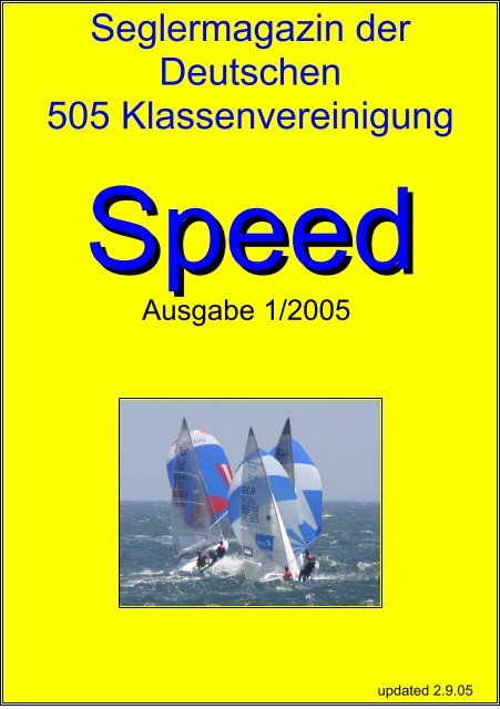 Seglermagazin der Deutschen 505 Klassenvereinigung