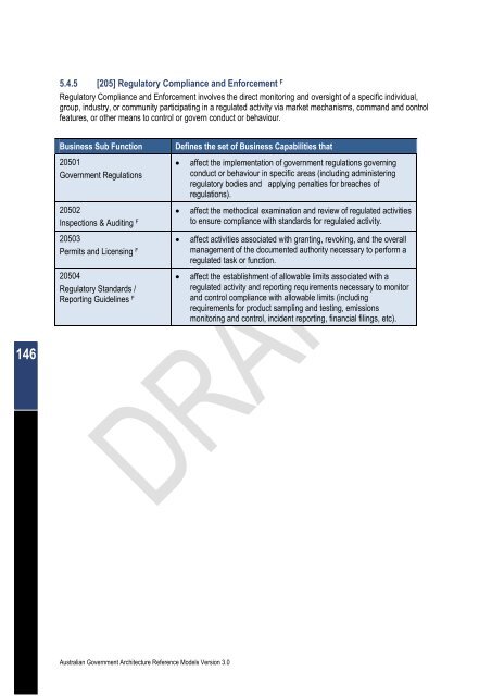 Australian Government Architecture Reference Models Version 3.0