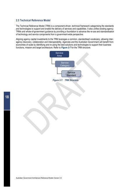 Australian Government Architecture Reference Models Version 3.0