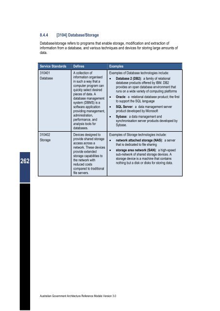 Australian Government Architecture Reference Models Version 3.0