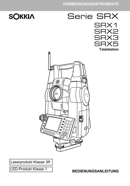 Bedienungsanleitung SRX Ein-Mann-Station Sokkia