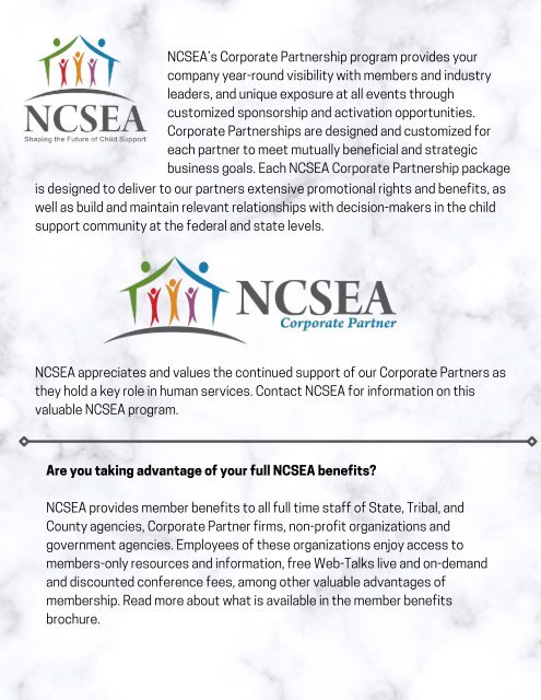 NCSEA Connections Child Support Products &amp;amp; Services Guide 2023