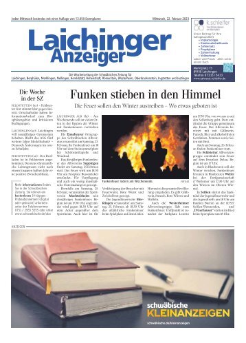 22.02.2023 Laichinger Anzeiger