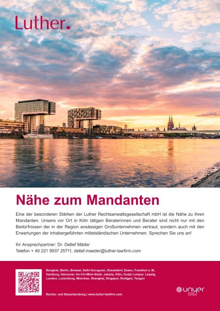 Die Wirtschaft Köln - Ausgabe 01 / 2023