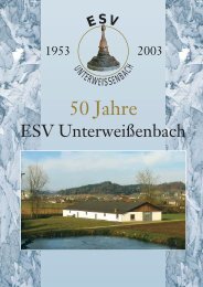 ESV Wei§enbach Chronik 2003 - Gemeinde Gniebing-Weissenbach