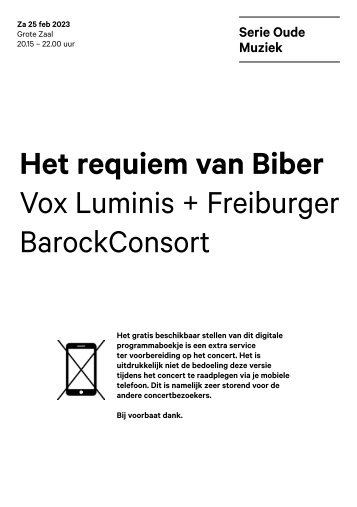 2023 02 25 Het requiem van Biber - Vox Luminis + Freiburger BarokConsort