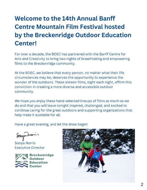 Banff Mountain Film Festival » BOEC