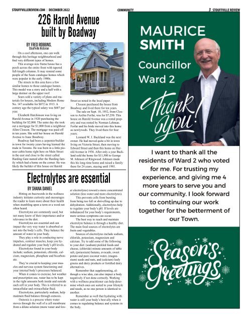 Stouffville Review, December 2022