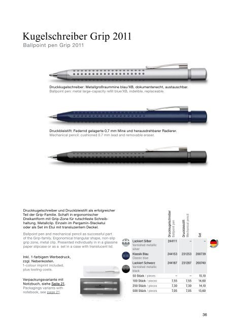 Faber-Castell Katalog