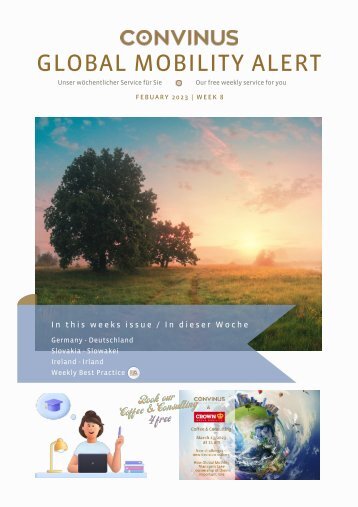 CONVINUS Global Mobility Alert - Week 8.2023 