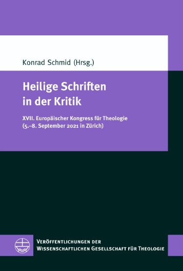Konrad Schmid: Heilige Schriften in der Kritik (Leseprobe)